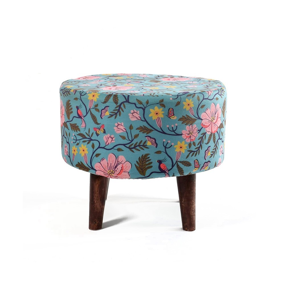 Umi Chindi Puffy Stool for Living Room