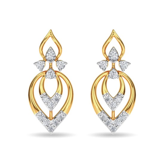 Diamond Stud Eulla Earring Rose Gold